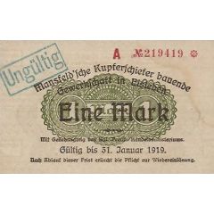 1 Mark Mansfeldsche Kupferschiefer bauende Gewerkschaft