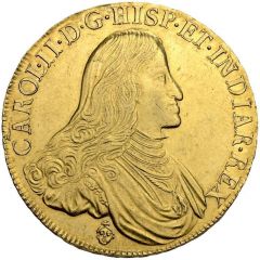 Gold Ducaton / 8 Sovereigns - Charles II