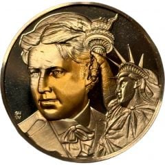 Medal - Jewish People`s History Emma Lazarus