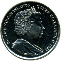 1 Dollar - Elizabeth II Golden Jubilee - On Throne