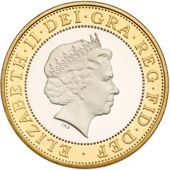 2 Pounds - Elizabeth II 4th portrait, DNA Double Helix