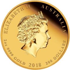 200 Dollars - Elizabeth II 4th Portrait - 65th Anniversary Coronation - Gold Proof