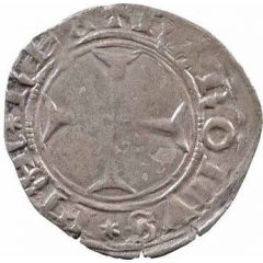 Liard of Dauphine - Charles VIII dolphin on reverse