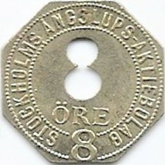 8 Öre - Stockholms Ångslups Aktiebolag C.C. Sporrong and Co