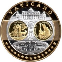 Token - European Currency Vatican 50 Euro - Abraham`s Sacrifice