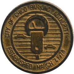 Parking Meter Token - City of Chico Parking Authority Chico, California