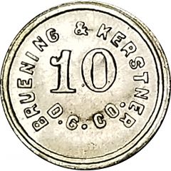 10 Cents - Bruening and Kerstner Dry Goods Co.