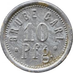 10 Pfennig - Köln Grube Carl