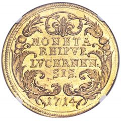 10 Ducats SANCTVS to the right