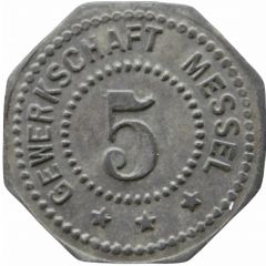 5 Pfennig - Messel Gewerkschaft