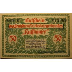 50 Pfennig Deutscher Reichskriegerbund Kyffhäuser