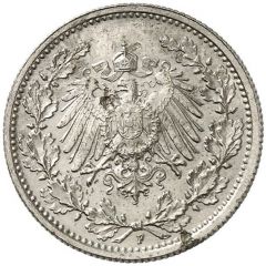1/2 Mark - Wilhelm II type 2 - small shield - Pattern