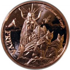 1 oz Copper Norse Gods Series - Freya