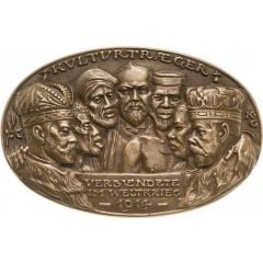 Propaganda medal - Use of Colonial men by the allied forces in WW1