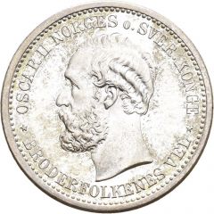1 Krone - Oscar II