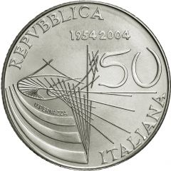 5 Euros 50th Anniversary of RAI