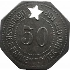 50 Pfennig - Grafenwöhr Uebungsk. F. Fahnenjunker und Off. Asp.