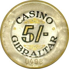 5 Shillings - Casino Gibraltar