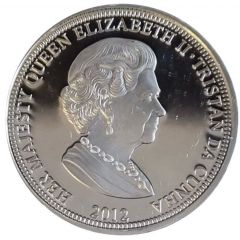 50 Pence - Elizabeth II Diamond Jubilee - BW photo, looking left