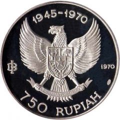 750 Rupiah Garuda Bird