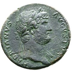 Sestertius - Hadrian COS III S C (usually in field), Diana