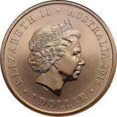1 Dollar - Elizabeth II 4th Portrait - Dirk Hartog Australian Landing