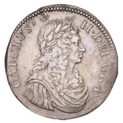 2 Merks - Charles II 1st Coinage, Type I