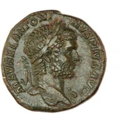 Sestertius - Caracalla VICT BRIT P M TR P XIIII COS III P P S C, Victory