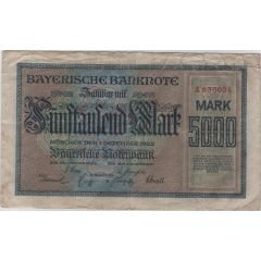 5000 Mark Bayerische Notenbank
