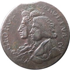 1 Farthing Middlesex - George and Carolina