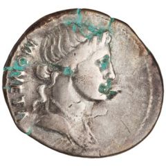 Denarius IMP CAES TRAIAN AVG GER DAC P P REST CARISIVS, Juno Moneta