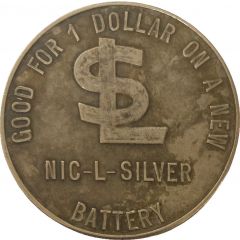 1 Dollar - Nic-L-Silver Battery Santa Ana, California