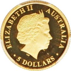 5 Dollars - Elizabeth II 4th Portrait - Discover Australia - Red Kangaroo