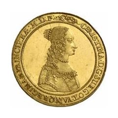 3 Ducats - Christina 2nd portrait, type 2