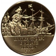 Medal - History of the American Revolution British Troops Evacuate Boston