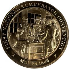 Medal - History of the United States First National Temperance Convention