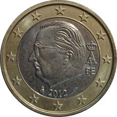 1 Euro - Albert II 2nd map, 2nd type, 1st portrait