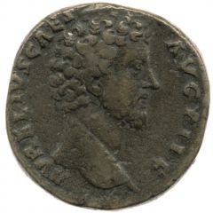 Sestertius - Marcus Aurelius TR POT XIII COS II S C, Spes