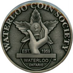 Medal - Waterloo Coin Society Antique Silver