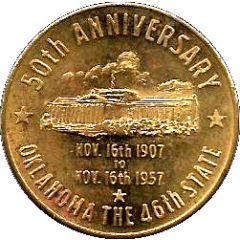 Medallion - Oklahoma 50th Anniversary