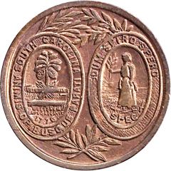 Token - Thirteen Colonies South Carolina