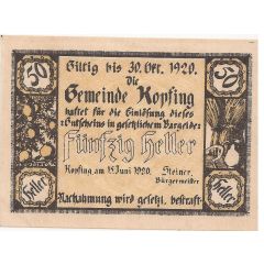50 Heller Kopfing