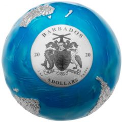 5 Dollars Blue Marble Planet