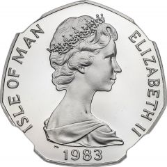 50 Pence - Elizabeth II Christmas, Platinum Proof