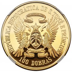 100 Dobras World Fisheries Conference, Gold Proof