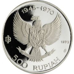500 Rupiah Wayang dancer