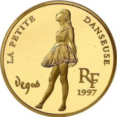500 Francs / 75 Euros Degas - The Little Dancer