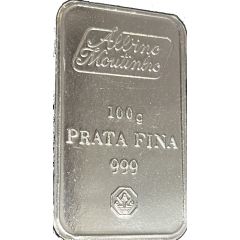 Bullion Bar - Albino Moutinho 100g Silver