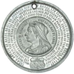 Medal - Victoria Manchester Canal, A. Miesch, white metal