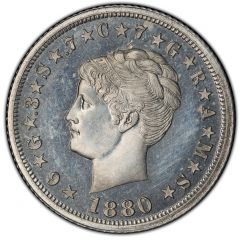 1 Stella / 4 Dollars `1880 Stella` Pattern, aluminium
